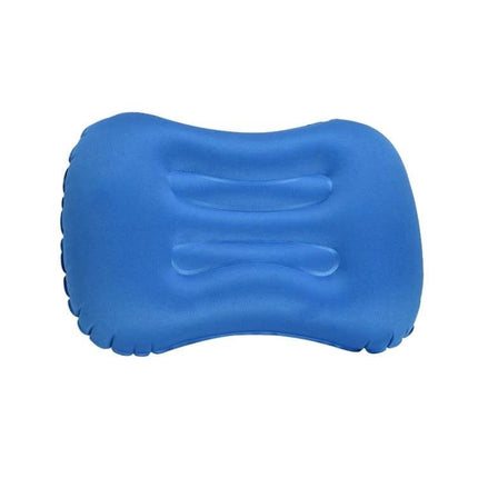 Outdoor Camping Inflatable Nap Waist Pillow For Travel compact blue U-shaped inflatable travel pillow for camping and backpacking