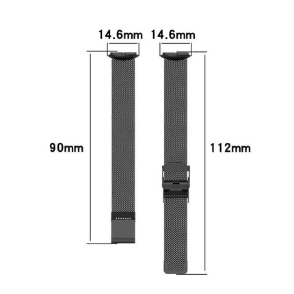 Metal Clip On Replacement Watch Band For Fitbit Luxe