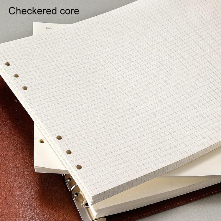 Elegant A5 Faux Leather Loose-leaf Notebook with Grid Lining