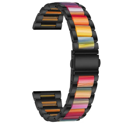Steel Resin Three-Bead Watch Band 20mm for Samsung
