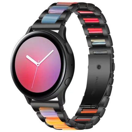 Steel Resin Three-Bead Watch Band 20mm for Samsung