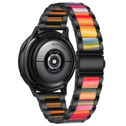Steel Resin Three-Bead Watch Band 20mm for Samsung