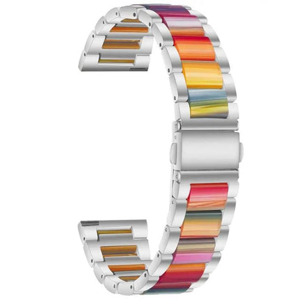 Steel Resin Three-Bead Watch Band 20mm for Samsung