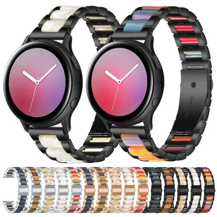 Steel Resin Three-Bead Watch Band 20mm for Samsung