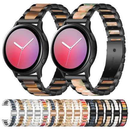 22mm Three-Bead Steel Resin Replacement Watch Strap Samsung
