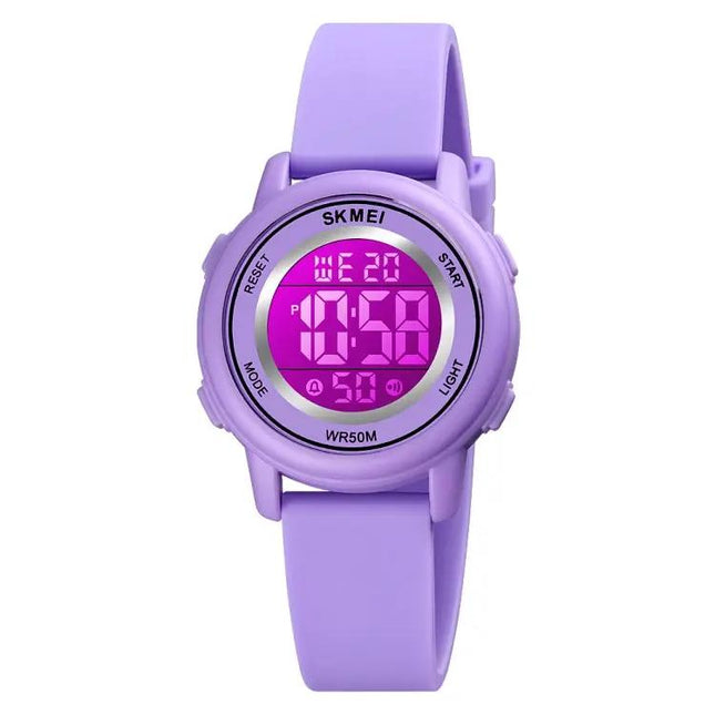 SKMEI Waterproof Digital Watch with LED Display and Silicone Strap