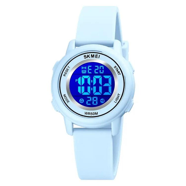 SKMEI Waterproof Digital Watch with LED Display and Silicone Strap