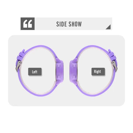 Montre numérique étanche SKMEI avec affichage LED et bracelet en silicone
