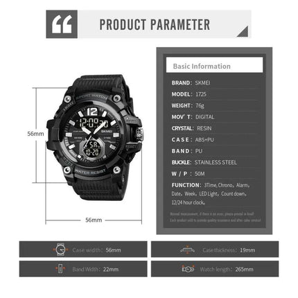 SKMEI Multi-Function Digital Watch for Daily Timekeeping