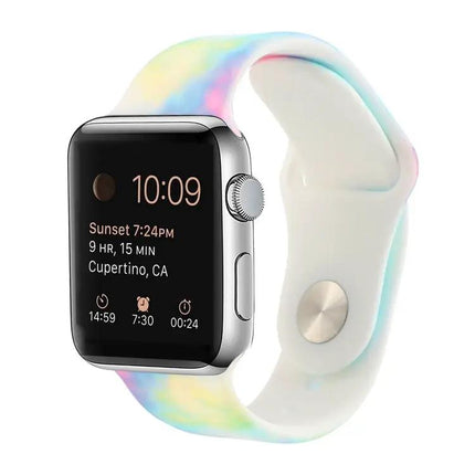 Silicone Replacement Watch Band For Apple Watch 38-45mm