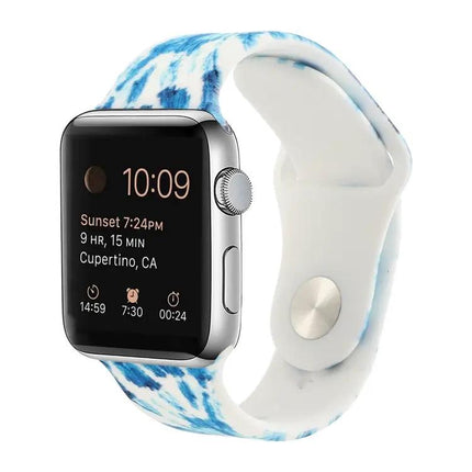 Silicone Replacement Watch Band For Apple Watch 38-45mm