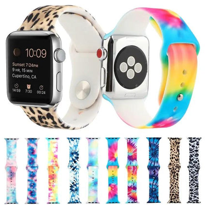 Silicone Replacement Watch Band For Apple Watch 38-45mm