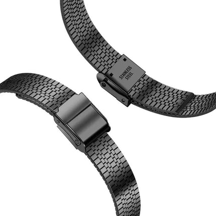 14mm Steel Seven-Bead Safety Buckle Watchband Apple Watch