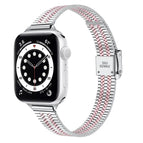7 41mm / 6 & SE & 5 & 4 40mm / 3 & 2 & 1 38mm / Silver Pink