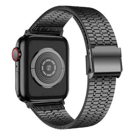 Steel Seven-Bead Double Safety Buckle Apple Watch Band 41mm