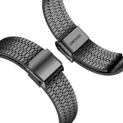 Steel Seven-Bead Double Safety Buckle Apple Watch Band 41mm