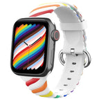 7 41mm / 6 & SE & 5 & 4 40mm / 3 & 2 & 1 38mm / Rainbow White