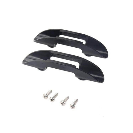 Boat And Kayak Oar Clip Holder Keeps Oar From Slipping - black ABS plastic oar clips with screws for secure hull mounting