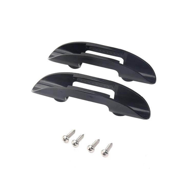 Boat And Kayak Oar Clip Holder Keeps Oar From Slipping - black ABS plastic oar clips with screws for secure hull mounting