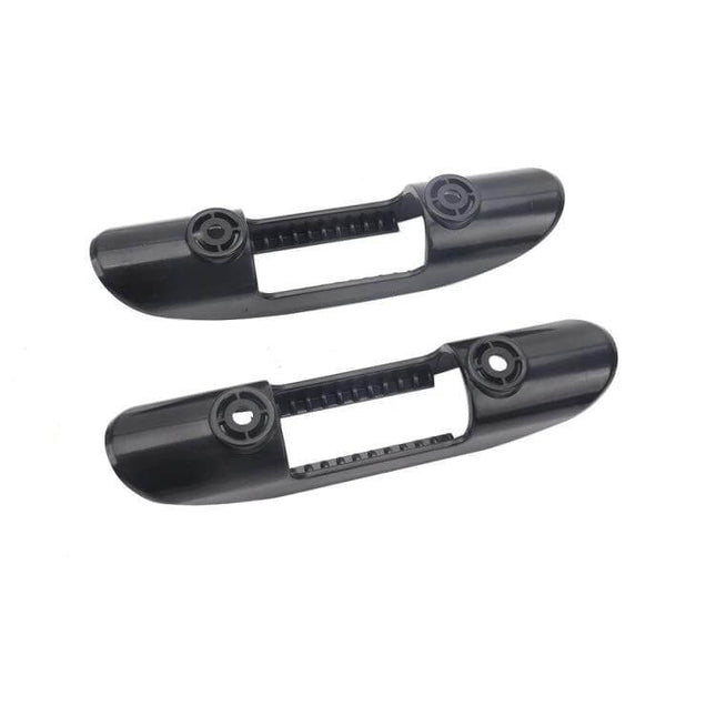 Boat And Kayak Oar Clip Holder Keeps Oar From Slipping - black ABS plastic oar clips with screw mounting holes for boats and kayaks