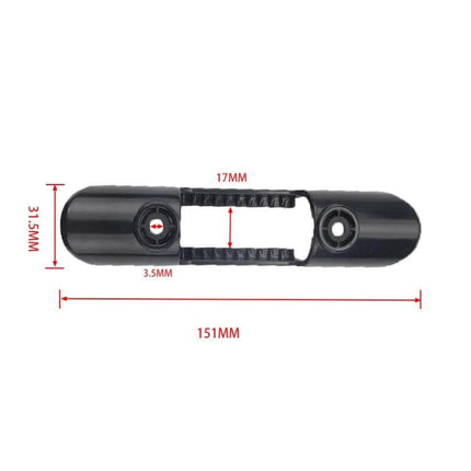 Boat And Kayak Oar Clip Holder Keeps Oar From Slipping black ABS plastic oar clip 151mm with 17mm grip and 3.5mm mounting hole