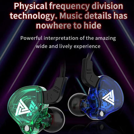 QKZ AK6 3.5mm In-Ear Wired Subwoofer Sports Earphone, Cable Length: About 1.2m, 1 PCS, 1 Pair | Syndmart