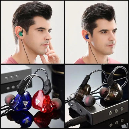 QKZ AK6 3.5mm In-Ear Wired Subwoofer Sports Earphone, Cable Length: About 1.2m, 1 PCS, 1 Pair | Syndmart