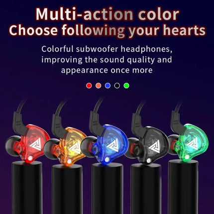 QKZ AK6 3.5mm In-Ear Wired Subwoofer Sports Earphone, Cable Length: About 1.2m, 1 PCS, 1 Pair | Syndmart