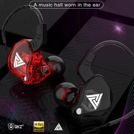 QKZ AK6 3.5mm In-Ear Wired Subwoofer Sports Earphone, Cable Length: About 1.2m, 1 PCS, 1 Pair | Syndmart