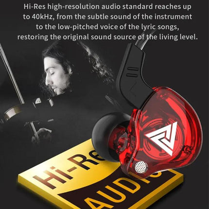 QKZ AK6 3.5mm In-Ear Wired Subwoofer Sports Earphone, Cable Length: About 1.2m, 1 PCS, 1 Pair | Syndmart