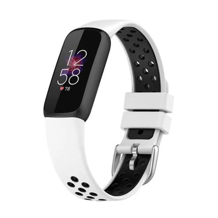 Silicone Two Tone Replacement Strap For Fitbit Luxe