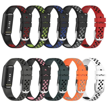 Silicone Two Tone Replacement Strap For Fitbit Luxe