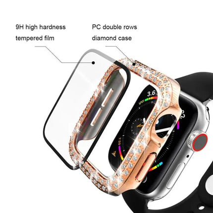 Electroplated PC Diamond Case for Apple Watch 38/42mm