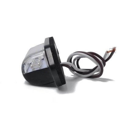 Truck Licence Plate Light 12V Rear Tail Lamp For Trailer black ABS housing LED license plate light with wiring for trailers