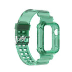 7 41mm / 6 & SE & 5 & 4 40mm / 3 & 2 & 1 38mm / Transparent Green