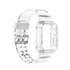7 45mm / 6 & SE & 5 & 4 44mm / 3 & 2 & 1 42mm / Transparent White