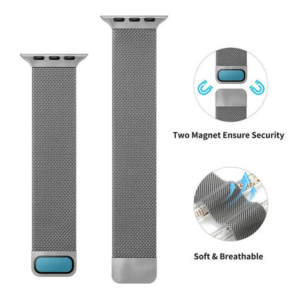 Milanese Magnetic Elastic Watch Band For Apple Watch 38-45mm
