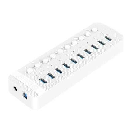 Orico 10-Port USB Hub for Connecting Multiple Devices with Individual Switches | Syndmart