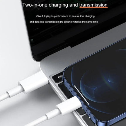Essential USB-C Charging Cable for On-the-Go Device Use - 1m cable charging smartphone from laptop, two-in-one charging and data transmission