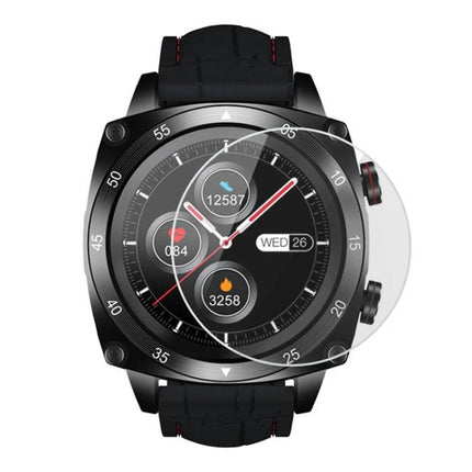 Tempered Glass Screen Protector For Rugged Smartphones on black rugged smartwatch display, scratch resistant shield