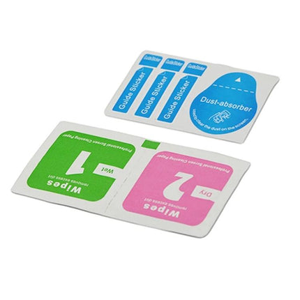 Tempered Glass Screen Protector For Rugged Smartphones accessories kit with dust-absorber and wet/dry wipes for outdoor protection