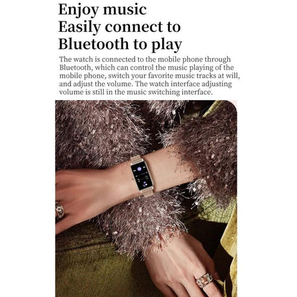 Daily Smart Watch for Everyday Health and Activity Tracking - stylish wrist view showing music control and Bluetooth connection
