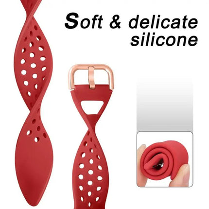 Silicone Replacement Watch Band For Apple Watch Fit 40-45mm