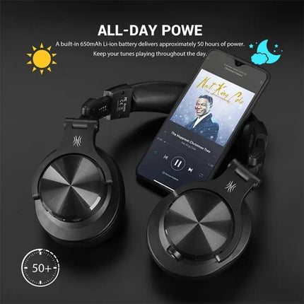 On Ear Bluetooth Headphones Matte Black For Calls