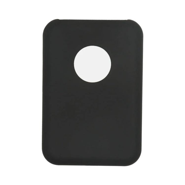 Protective Ultra-Thin Silicone Case for Magsafe Battery Pack in black, slim cover with port access and wireless charging cutout