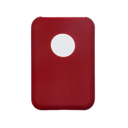 Protective Ultra-Thin Silicone Case for Magsafe Battery Pack in red, slim protective cover with charging port access