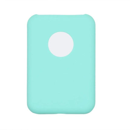 Protective Ultra-Thin Silicone Case for Magsafe Battery Pack in mint teal, slim protective cover with access to charging ports