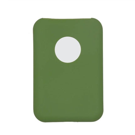 Protective Ultra-Thin Silicone Case for Magsafe Battery Pack in olive green — slim protective cover with port access and wireless charging compatibility