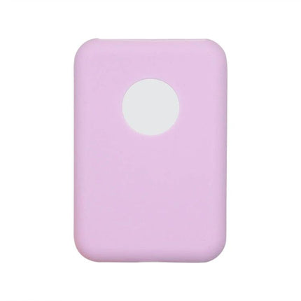 Protective Ultra-Thin Silicone Case for Magsafe Battery Pack in pastel pink, slim protective cover with MagSafe alignment cutout