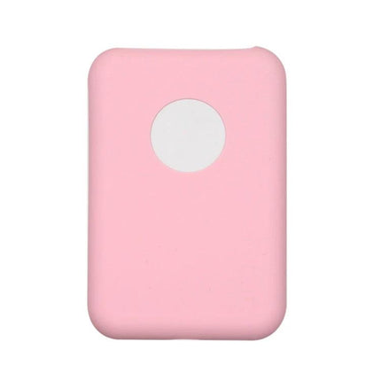 Protective Ultra-Thin Silicone Case for Magsafe Battery Pack in soft pink, slim shock-absorbing cover with MagSafe alignment cutout